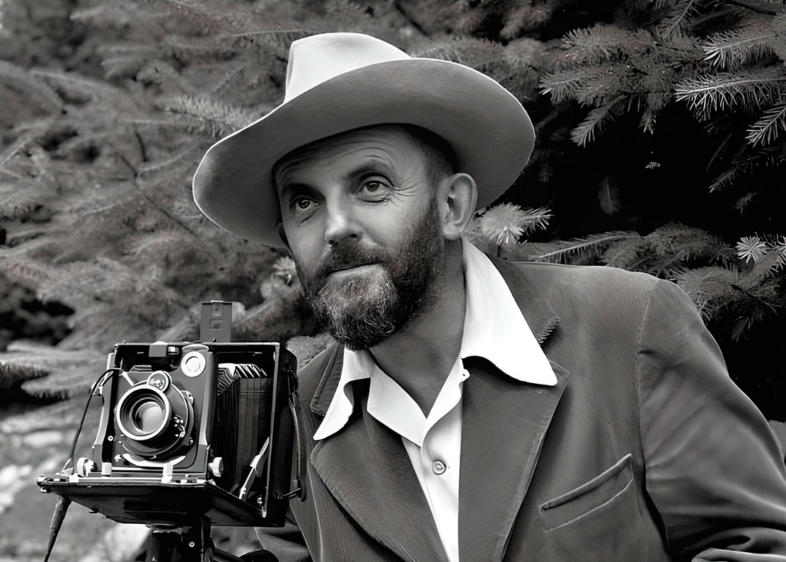 Retrato de Ansel Adams