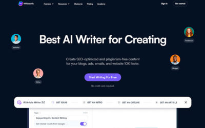 IA revolucionaria: Writesonic genera textos automáticamente