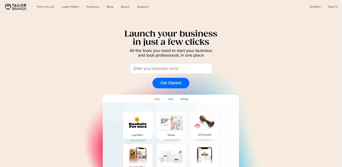 Tailor Brands, crea tu logo